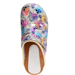 BJORK BJORK Bonita Wood Open Back Leather Clogs