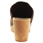 BJORK BJORK TIA Wooden Clogs in Oiled Leather