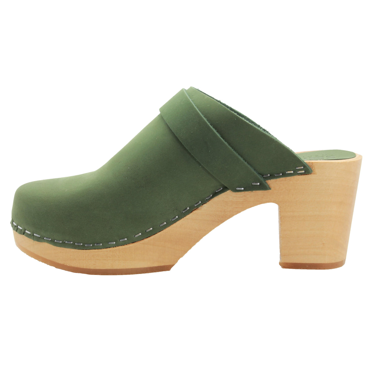 BJORK BJORK TIA Wooden Clogs in Oiled Leather