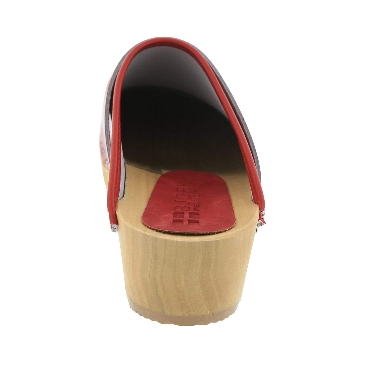 BJORK BJORK LEIA Wood Classic Open Back Patent Leather Clogs