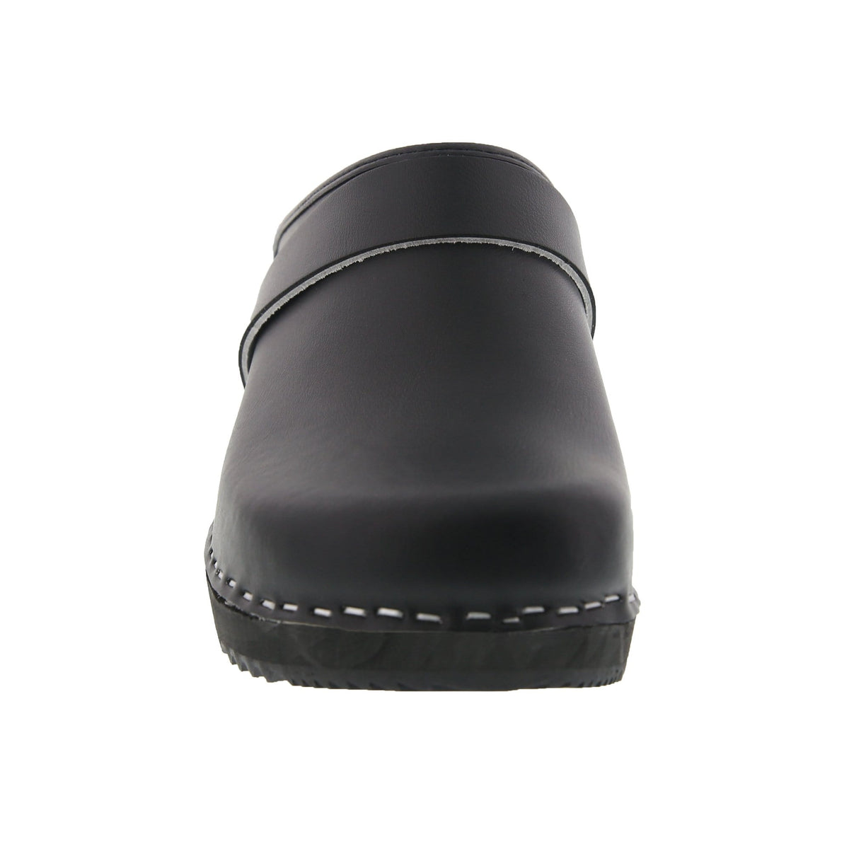 BJORK BJORK Mala Wood Open Back Leather Clogs