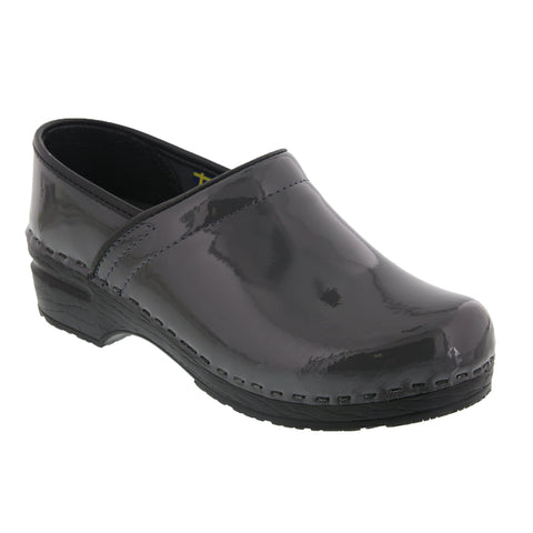 BJORK 757406-20-36 BJORK PRO ELSA Grey Patent Leather Clogs Grey / EU-36