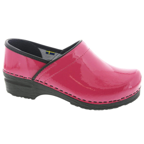 BJORK 757406-79-36 BJORK PRO ELSA Patent Leather Clogs in Fuchsia Fuchsia / EU-36