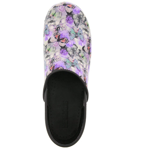 BJORK BJORK PROFESSIONAL Fjaril Butterfly Leather Clogs