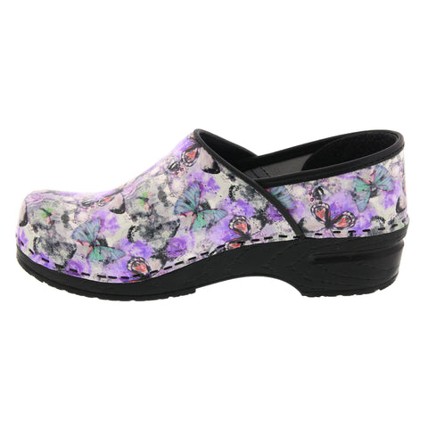 BJORK BJORK PROFESSIONAL Fjaril Butterfly Leather Clogs