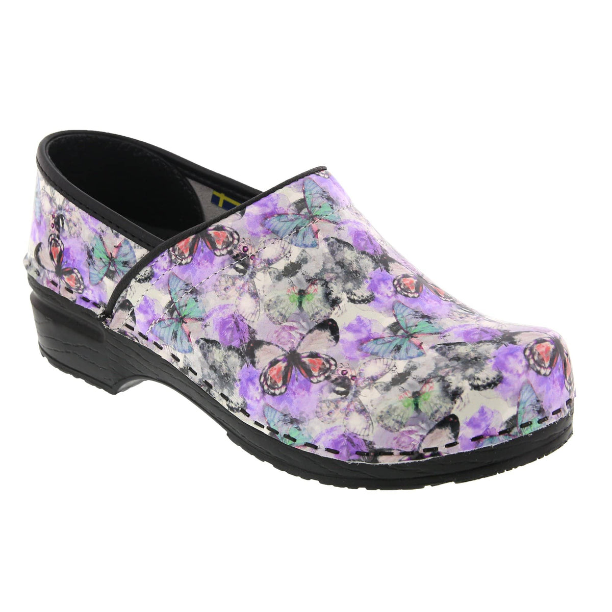 BJORK 757618-90-36 BJORK PROFESSIONAL Fjaril Butterfly Leather Clogs Multi / EU-36