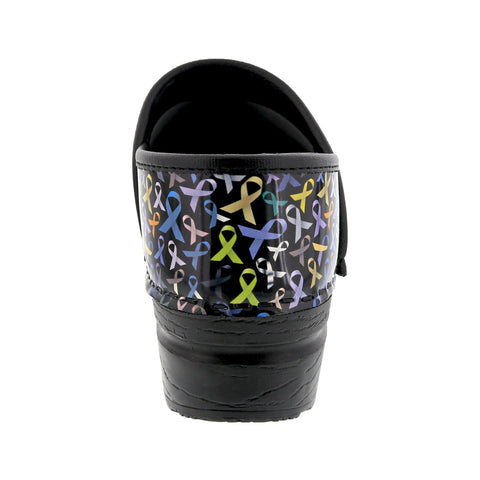 BJORK BJORK PROFESSIONAL HOPE Ribbons Leather Clogs