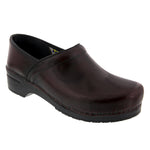 BJORK 757806-47-40 BJORK PROFESSIONAL Men's Bordeaux Cabrio Leather Clogs Bordeaux / EU-40