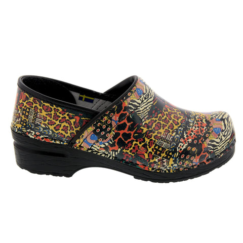 BJORK BJORK PROFESSIONAL Safari Chic Leather Clogs