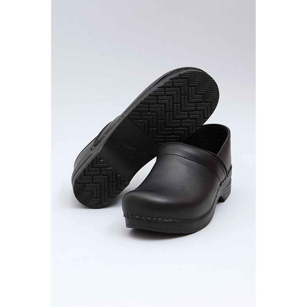 Dansko DANSKO Men's Professional Black Box Leather Clogs