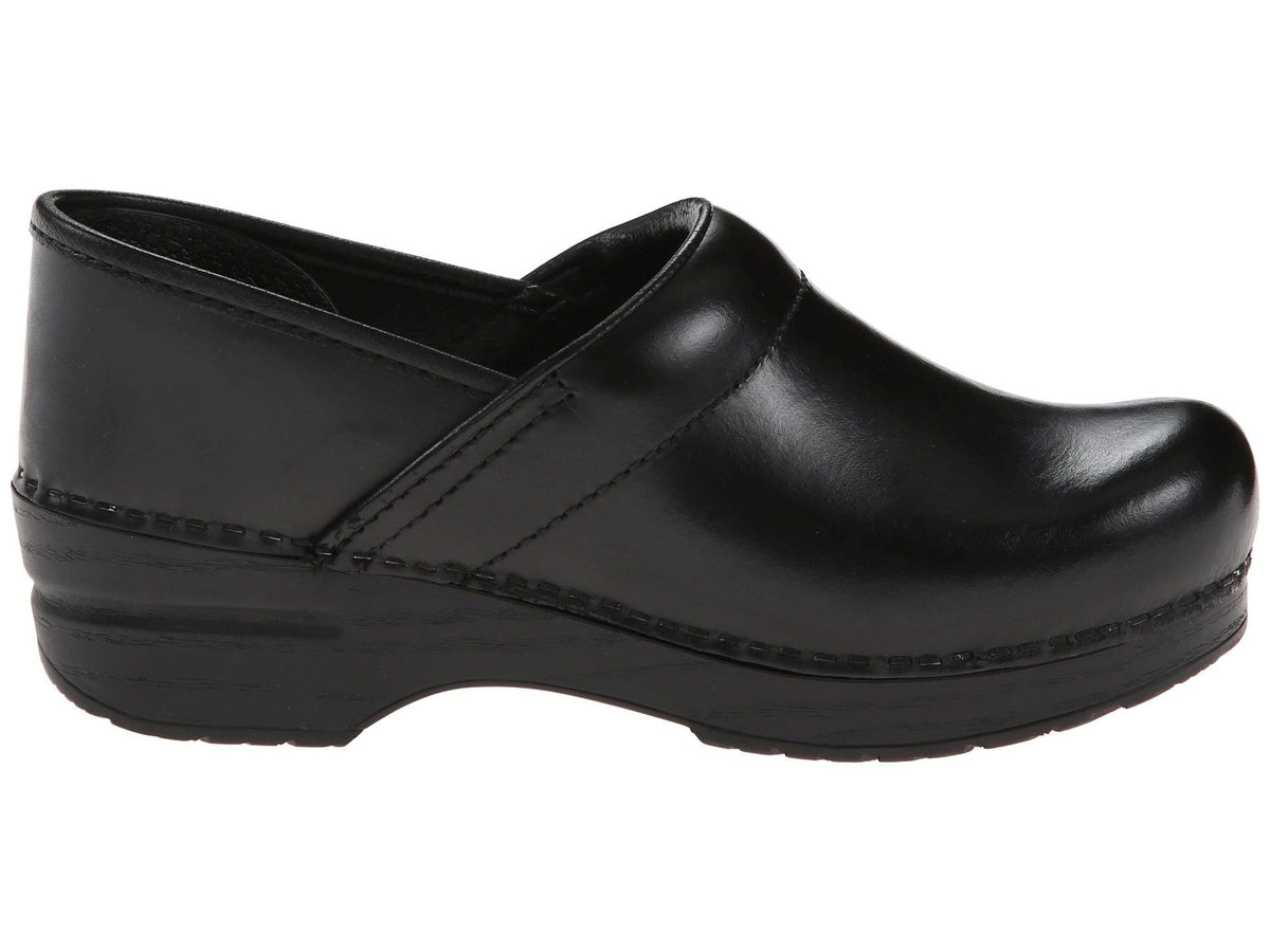 Dansko 899020202-44 DANSKO Men's WIDE Professional Black Cabrio Leather Clogs Black / EU-44