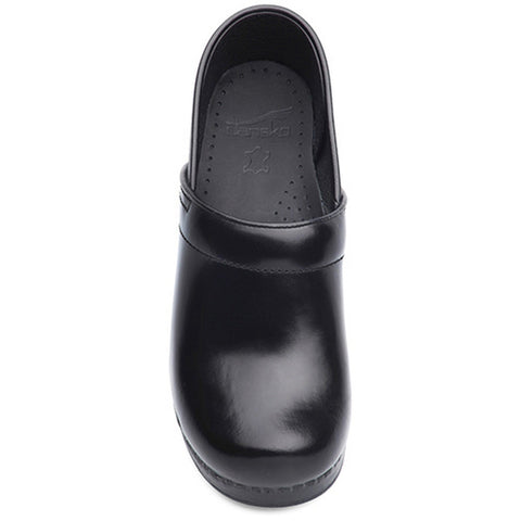 Dansko DANSKO Narrow Professional Black Cabrio Leather Clogs