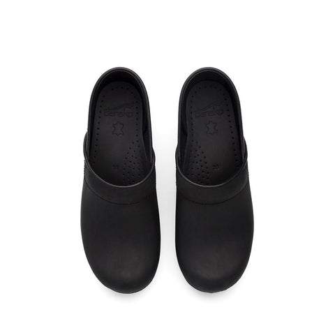 Dansko DANSKO Narrow Professional Black Oiled Leather Clogs