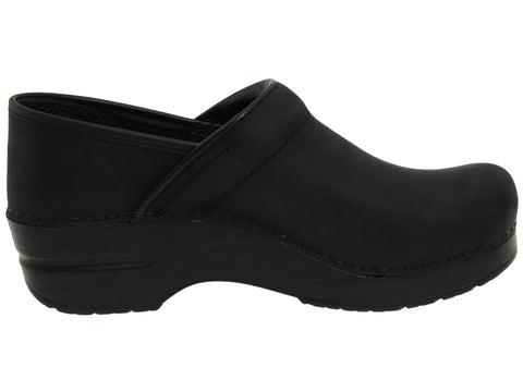 Dansko 212020202-36 DANSKO Narrow Professional Black Oiled Leather Clogs Black / EU-36