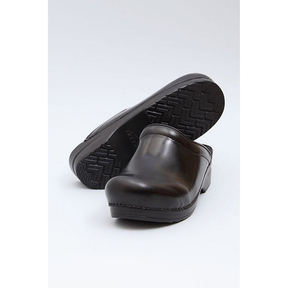 Dansko DANSKO Sonja Black Cabrio Leather Open Back Clogs