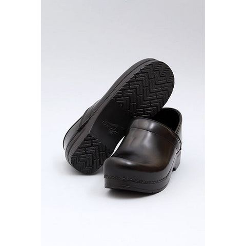 Dansko DANSKO WIDE Professional Black Box Leather Clogs