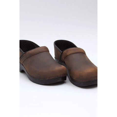 Dansko DANSKO WIDE Professional Brown Oiled Leather Clogs