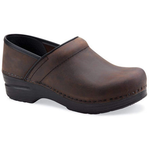 Dansko 299780202-36 DANSKO WIDE Professional Brown Oiled Leather Clogs Brown / EU-36