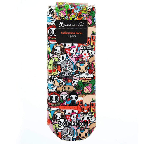 Tokidoki by Koi A122-TKDR Sublimation Socks - 2 Pack